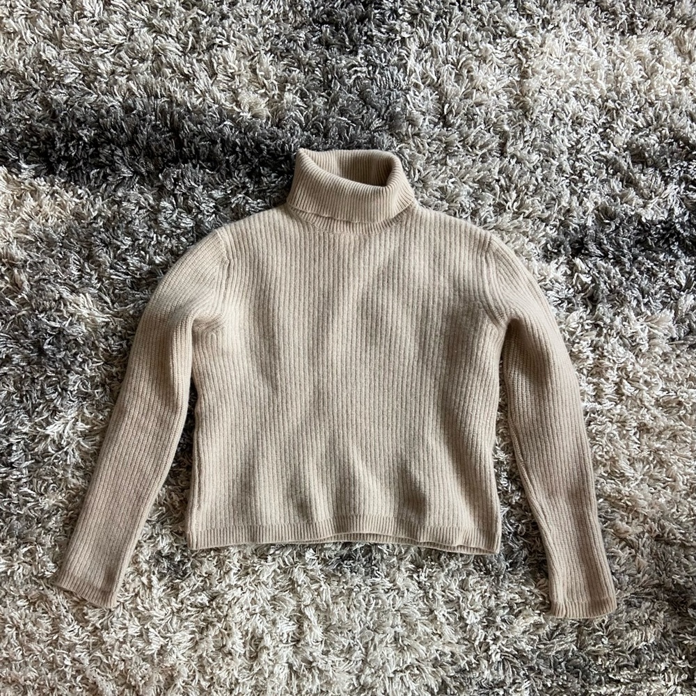 Girls Cropped Wool Sweater